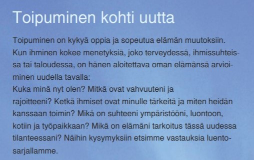 Luentosarja toipumisesta – ilmoittaudu mukaan syksyn luennoille ja pienryhmiin!